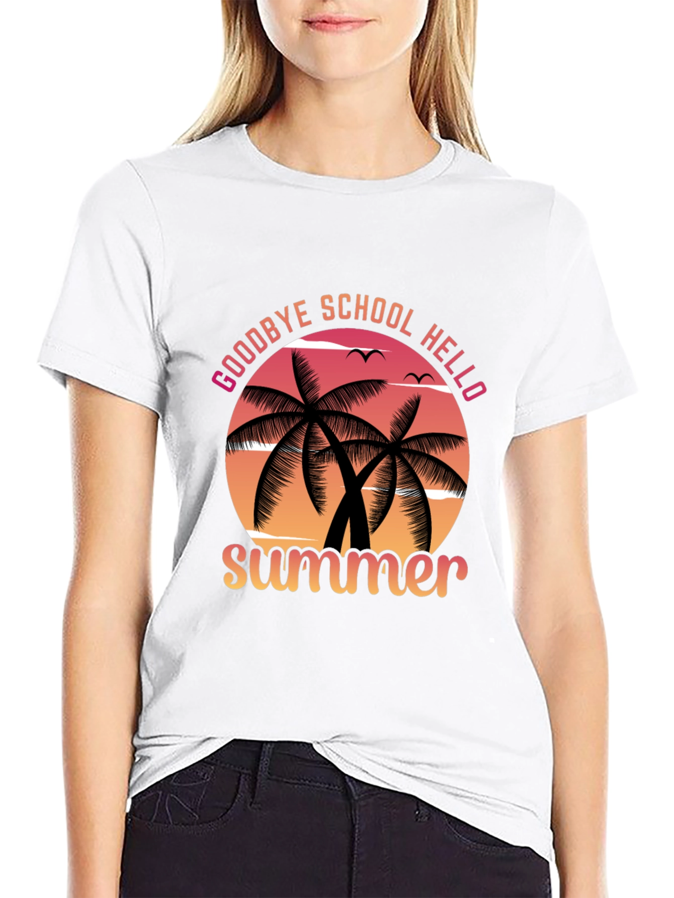 Goodbye School Hello Summer Graphic Tee
