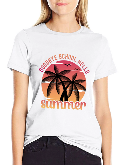 Goodbye School Hello Summer Graphic Tee