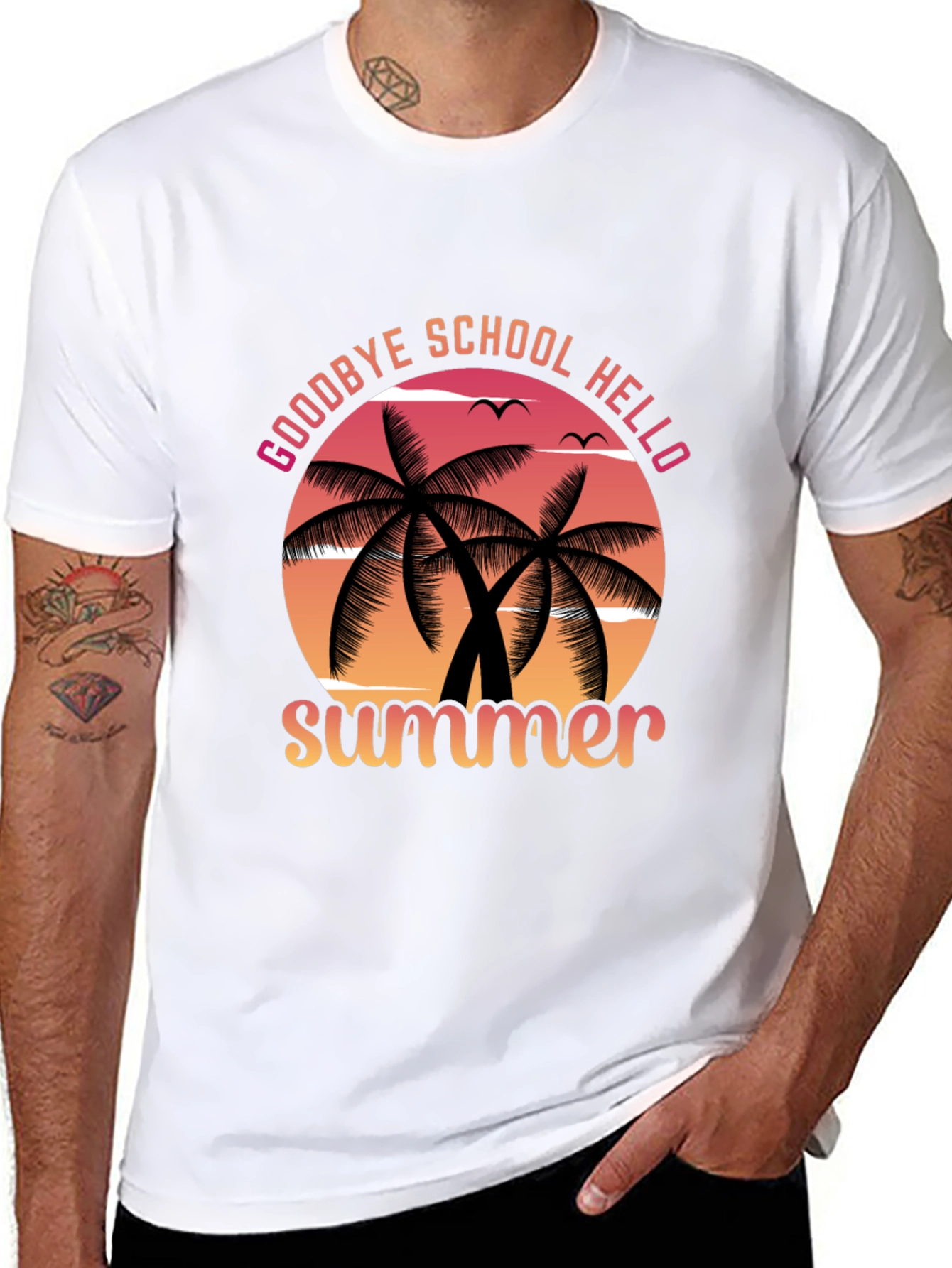Goodbye School Hello Summer Graphic Tee