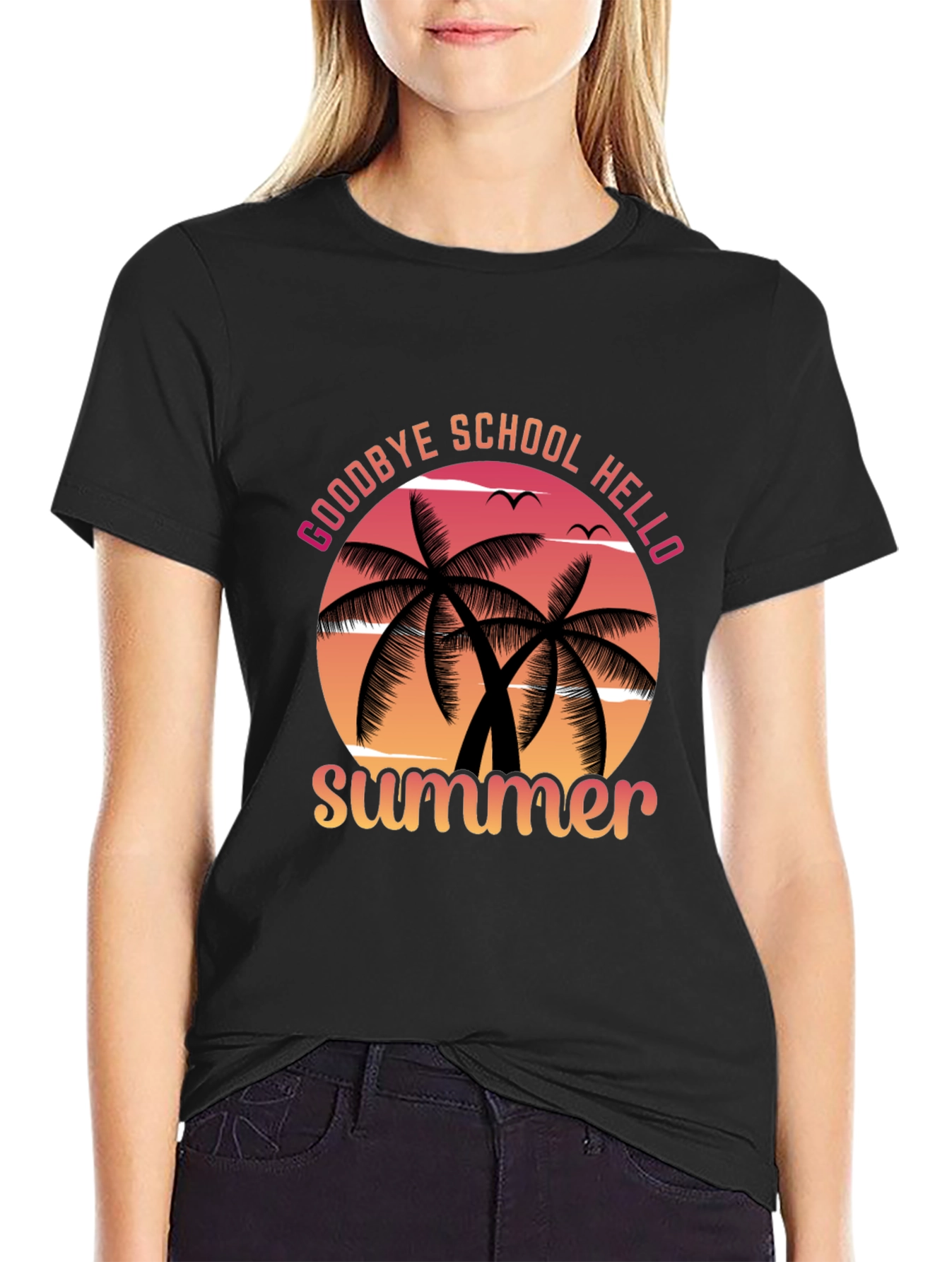 Goodbye School Hello Summer Graphic Tee