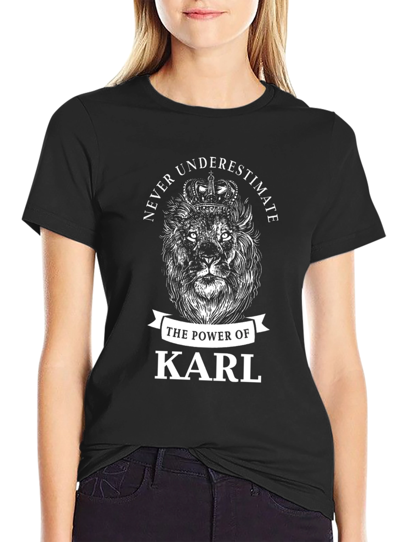 Never Underestimate Karl Lion Graphic T-Shirt