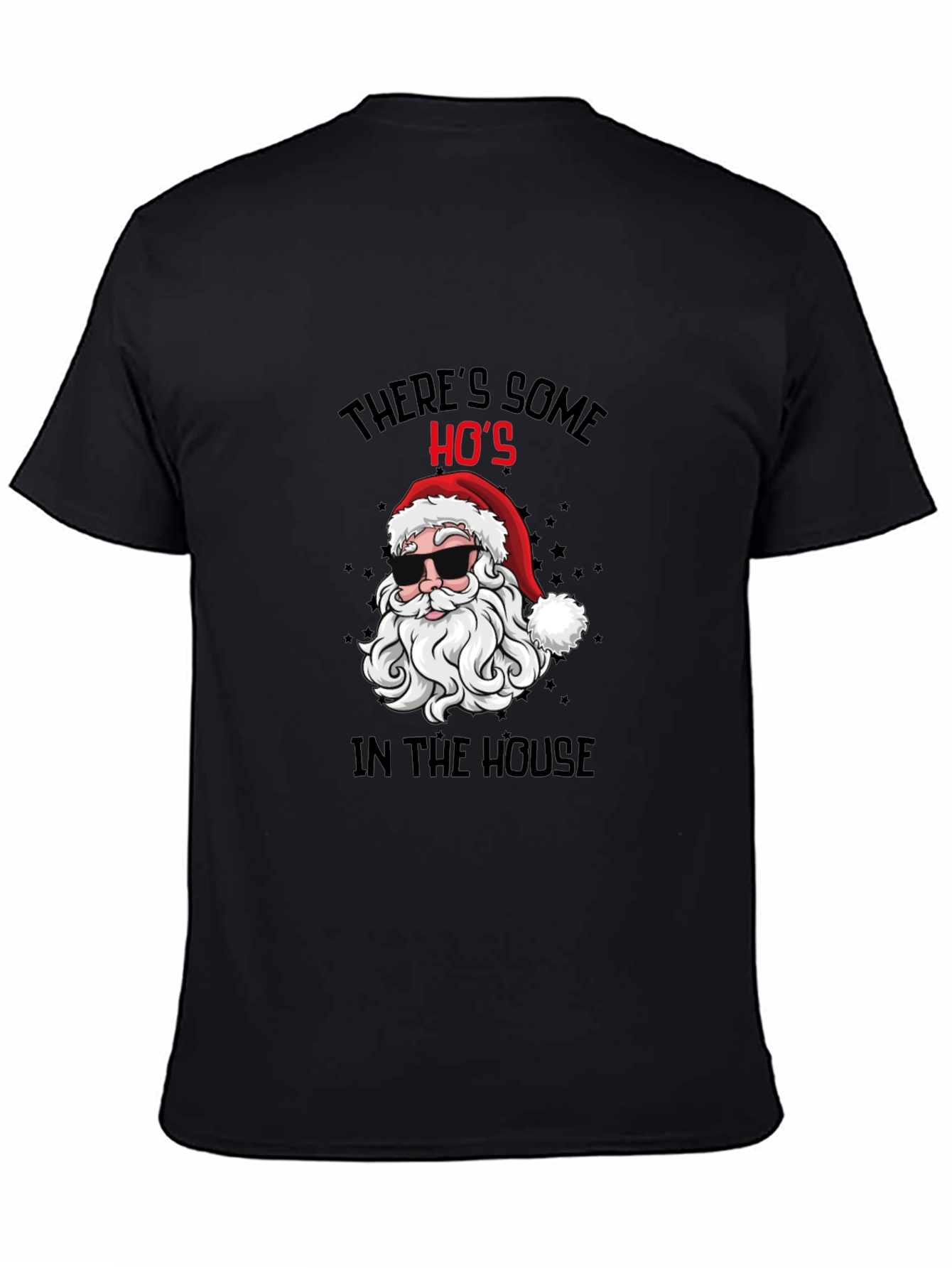 Cool Santa Christmas T-Shirt: Theres Some Hos