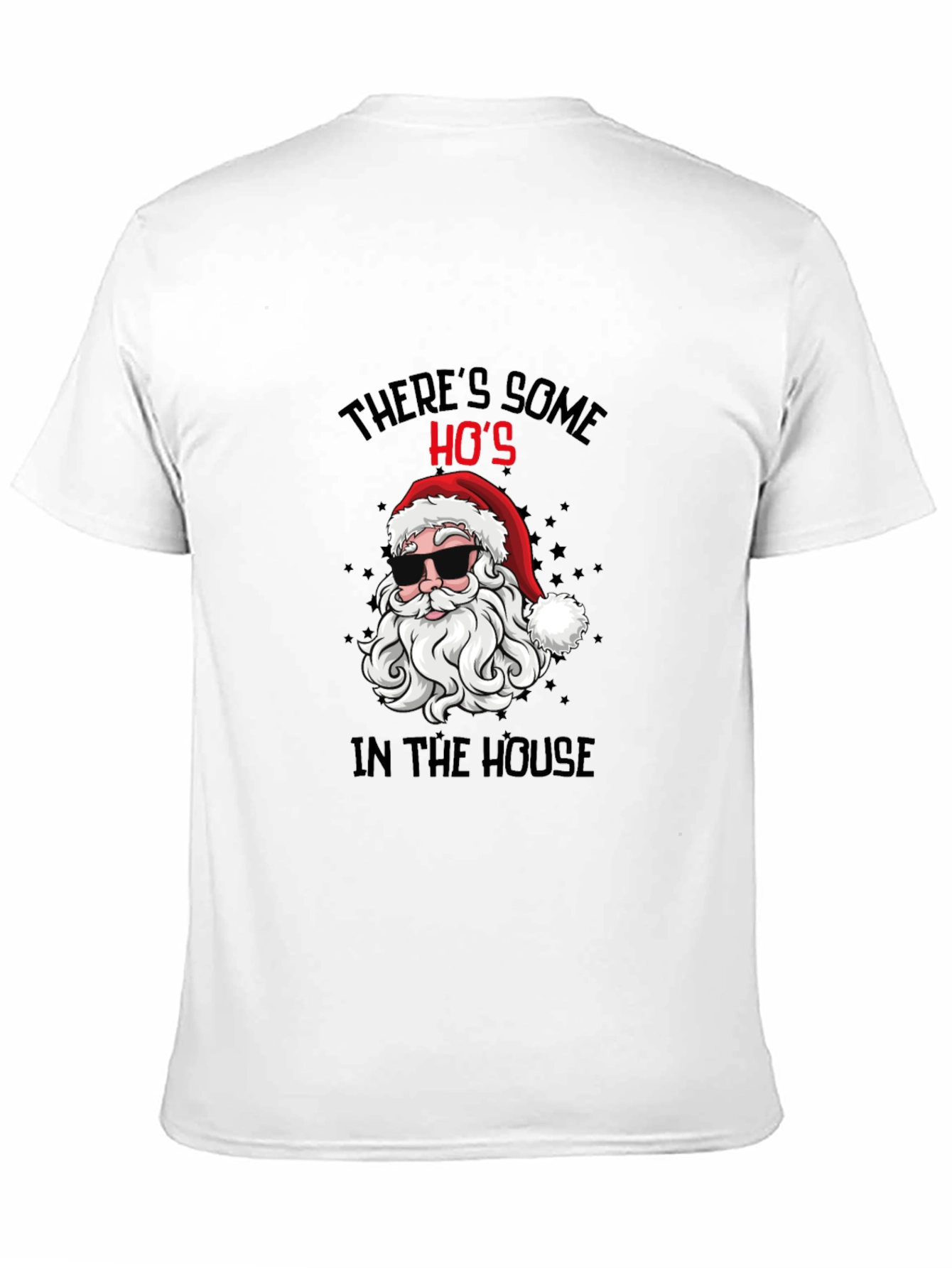 Cool Santa Christmas T-Shirt: Theres Some Hos
