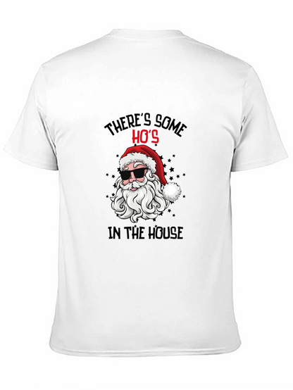 Cool Santa Christmas T-Shirt: Theres Some Hos