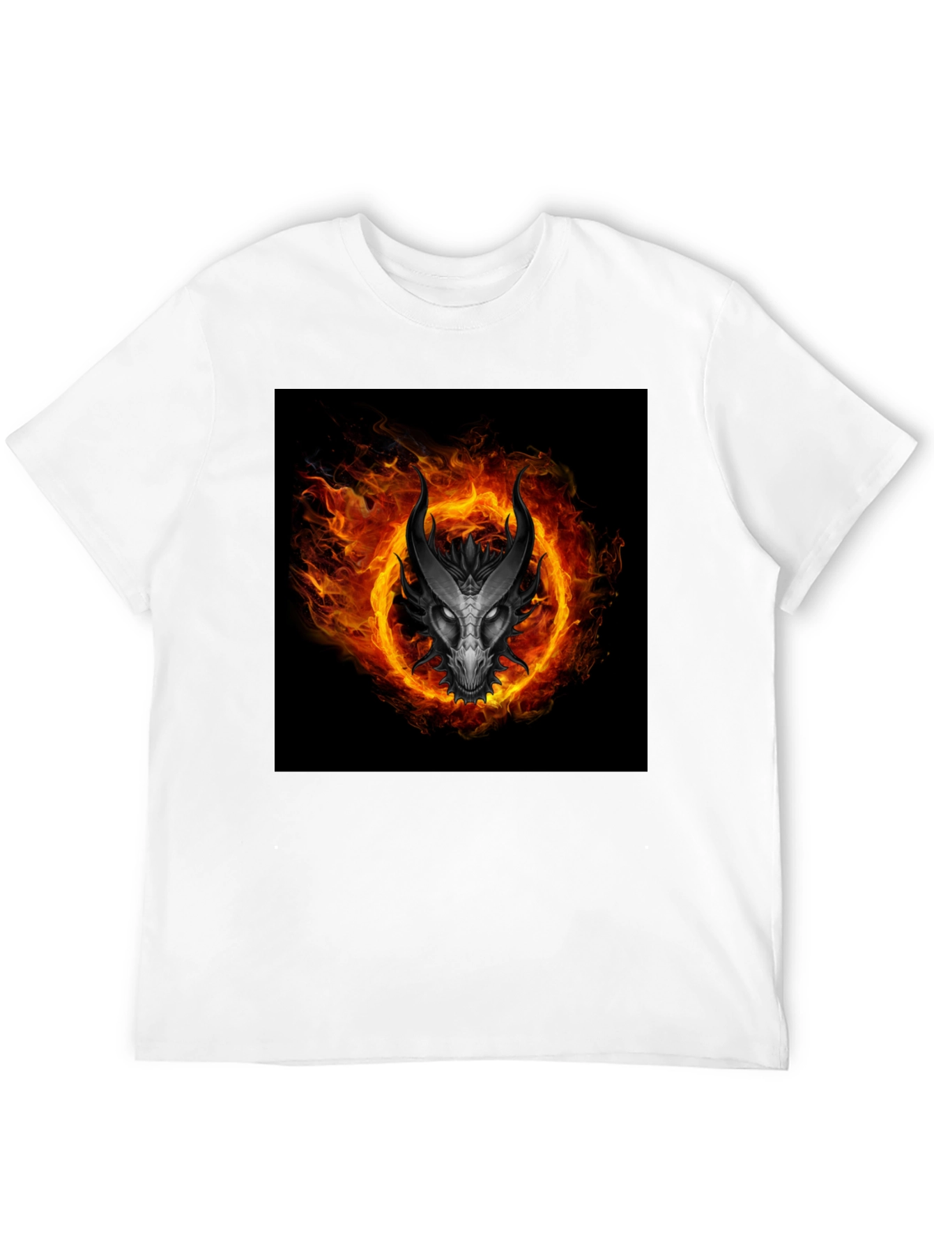 Fiery Dragon T-Shirt - Black
