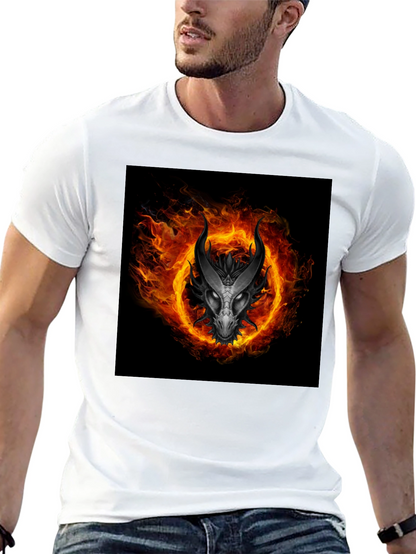 Fiery Dragon T-Shirt - Black