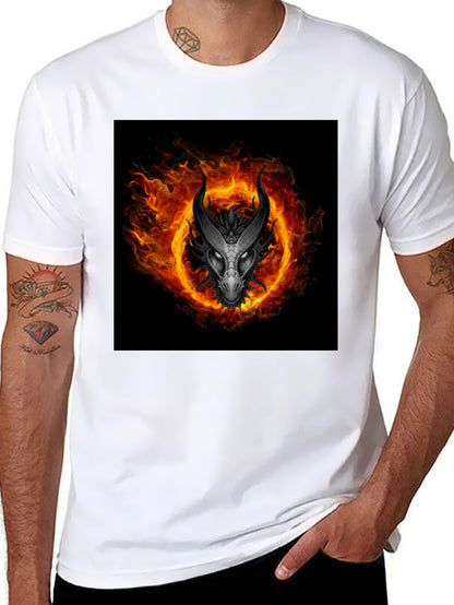 Fiery Dragon T-Shirt - Black