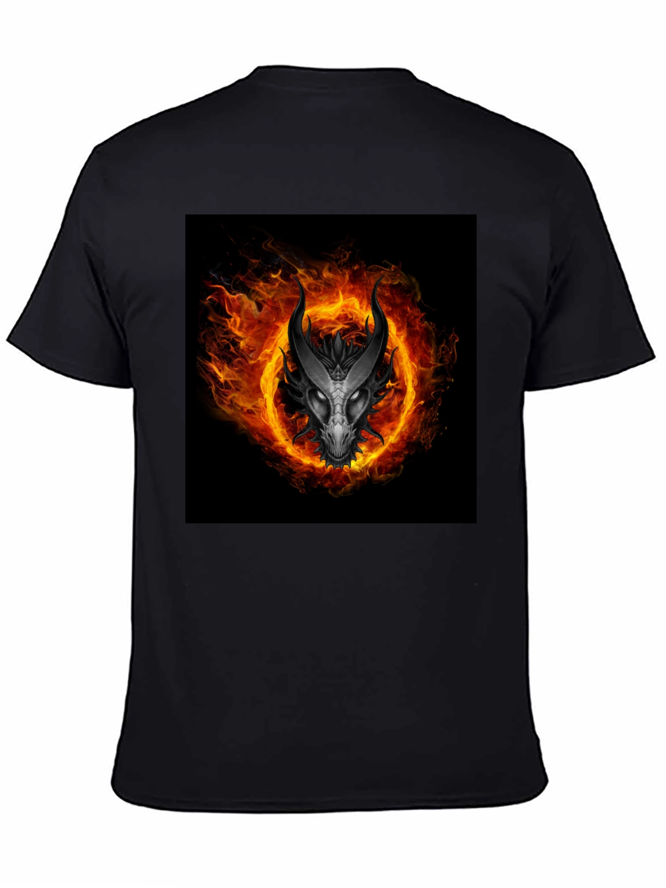 Fiery Dragon T-Shirt - Black