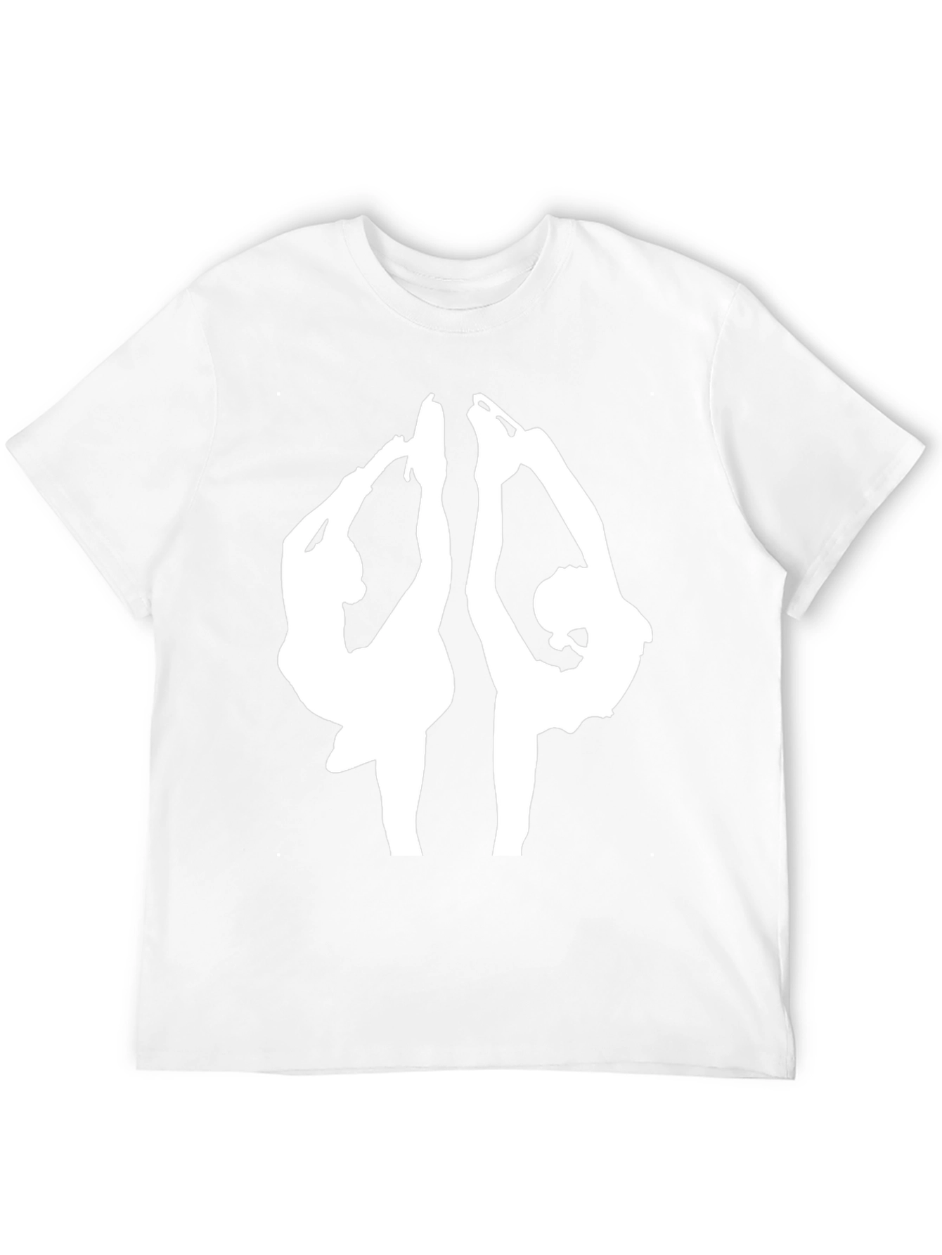 Figure Skating T-Shirt - Black Tee with Skaters Design