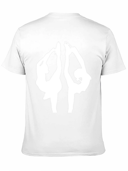 Figure Skating T-Shirt - Black Tee with Skaters Design