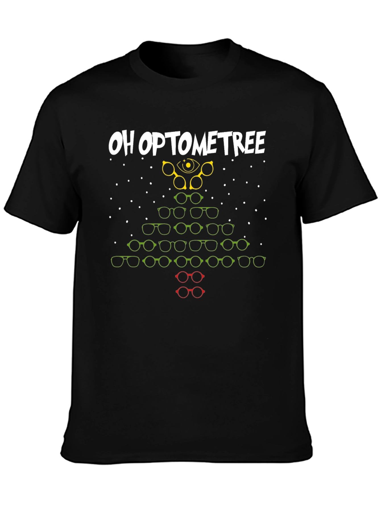 Oh Optometree T-Shirt - Eye Exam Christmas Tee