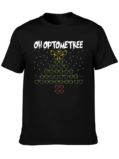 Oh Optometree T-Shirt - Eye Exam Christmas Tee