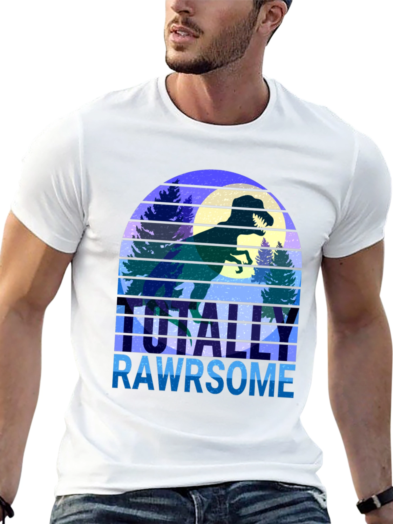 Totally Rawrsome Dinosaur Graphic Tee