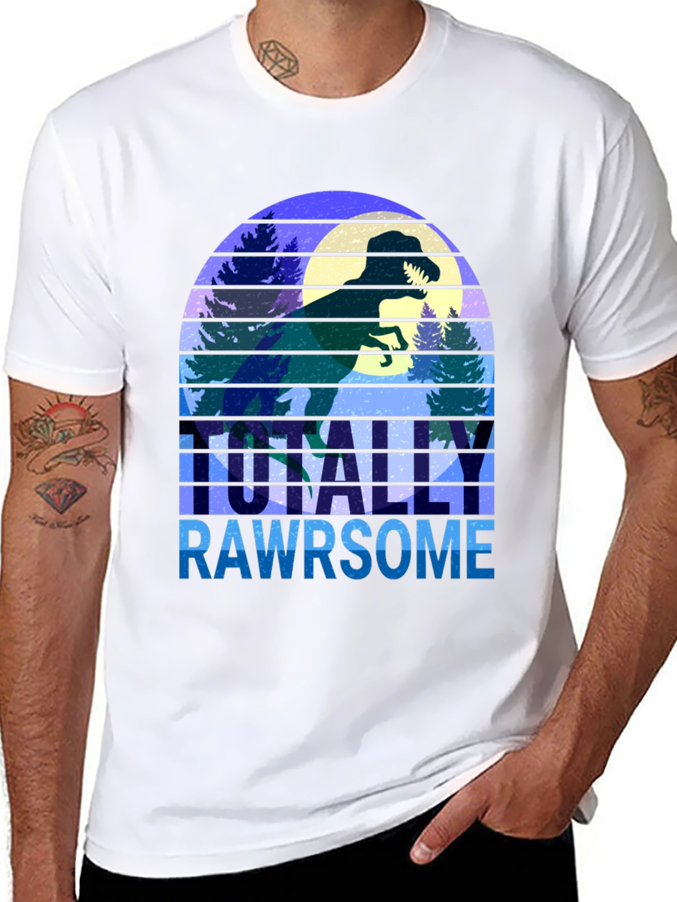 Totally Rawrsome Dinosaur Graphic Tee