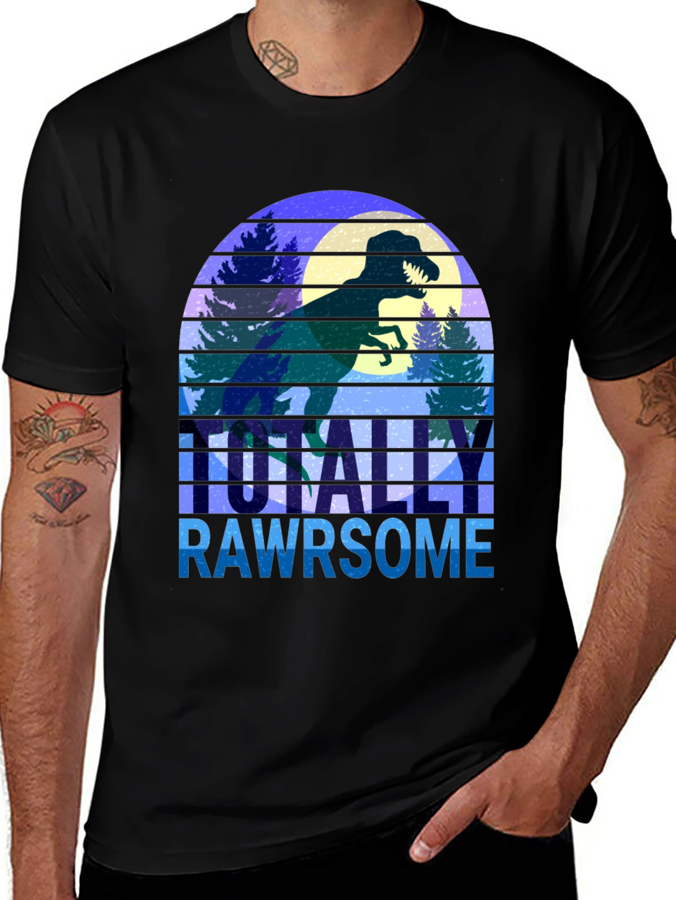 Totally Rawrsome Dinosaur Graphic Tee