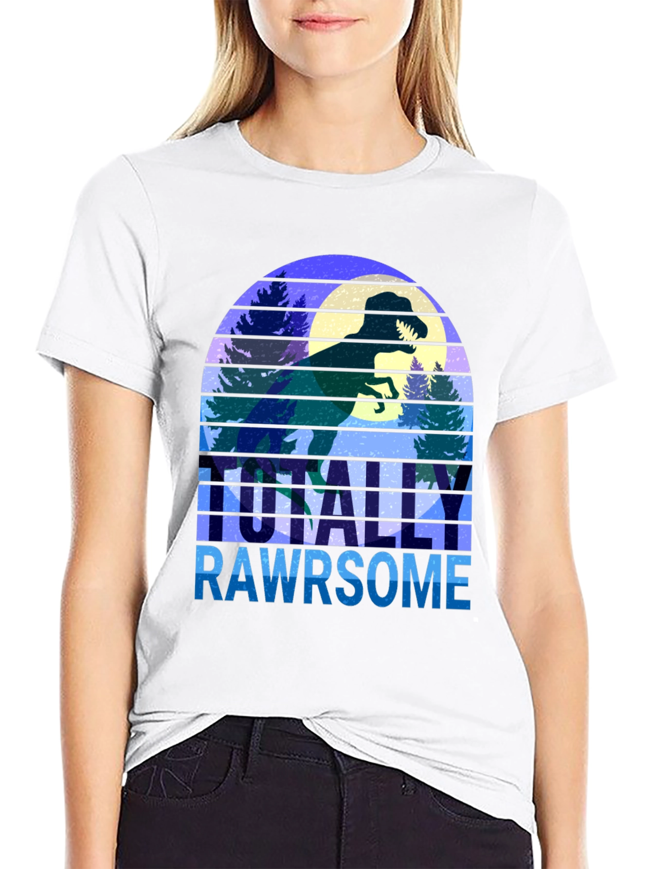 Totally Rawrsome Dinosaur Graphic Tee