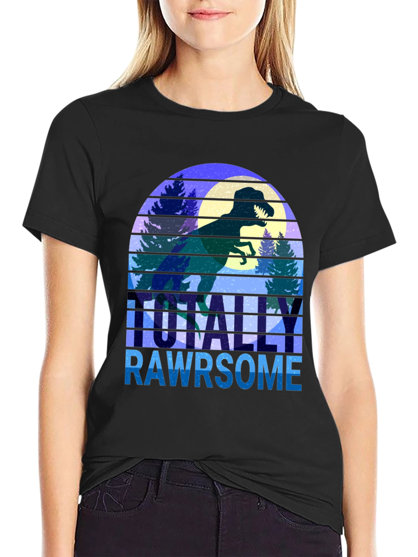 Totally Rawrsome Dinosaur Graphic Tee