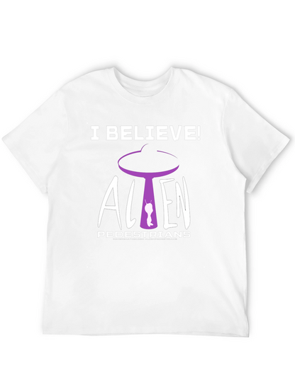 I Believe! Alien Pedestrians Black T-Shirt