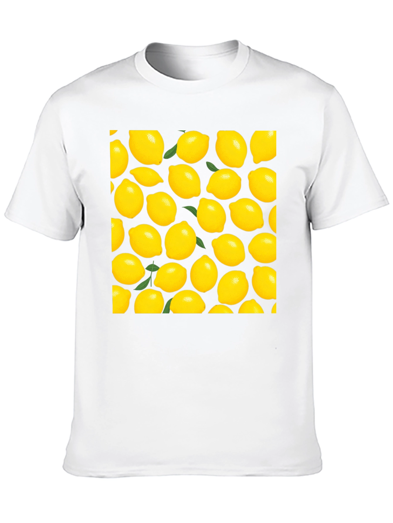 Lemon Print Black T-Shirt