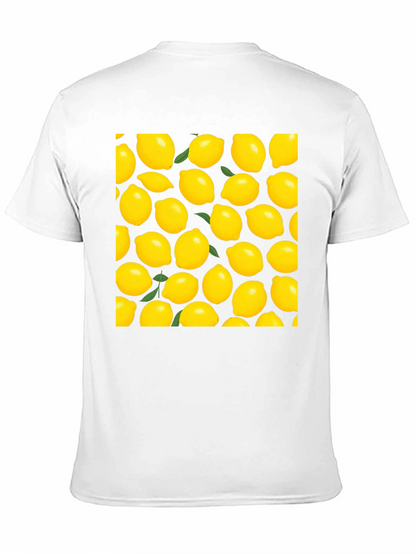 Lemon Print Black T-Shirt