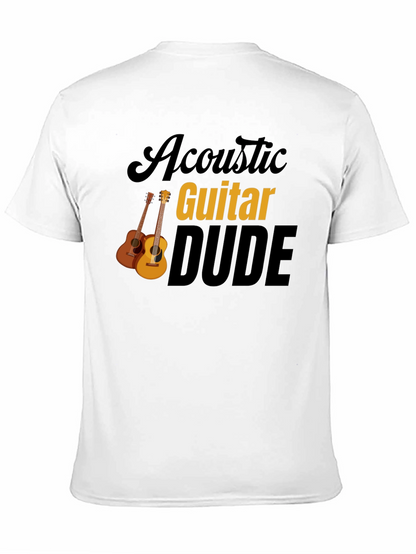 Acoustic Guitar Dude Graphic Tee - Black