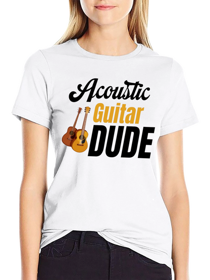 Acoustic Guitar Dude Graphic Tee - Black
