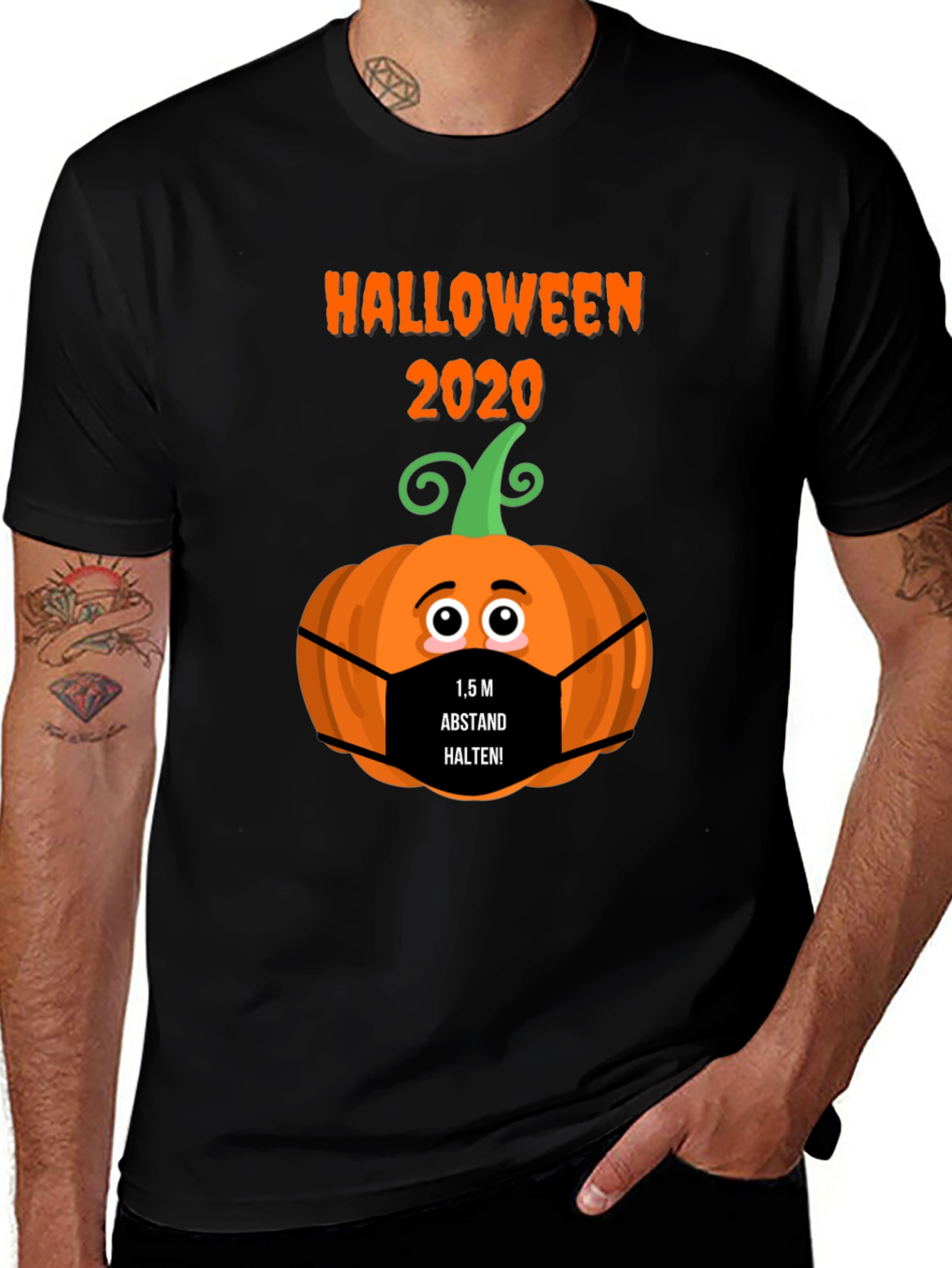 Halloween 2020 Social Distance Pumpkin T-Shirt