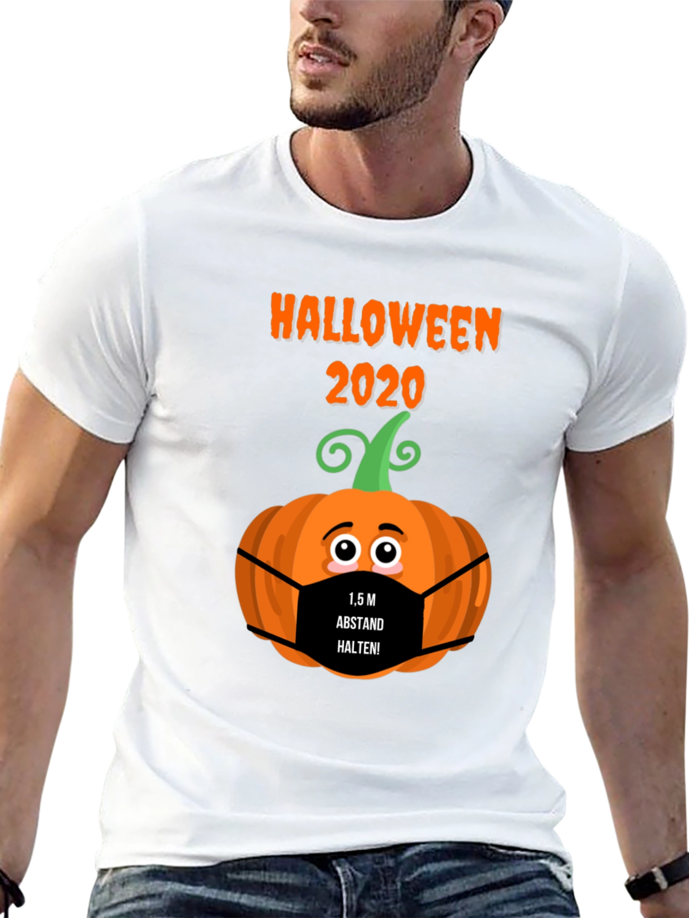 Halloween 2020 Social Distance Pumpkin T-Shirt