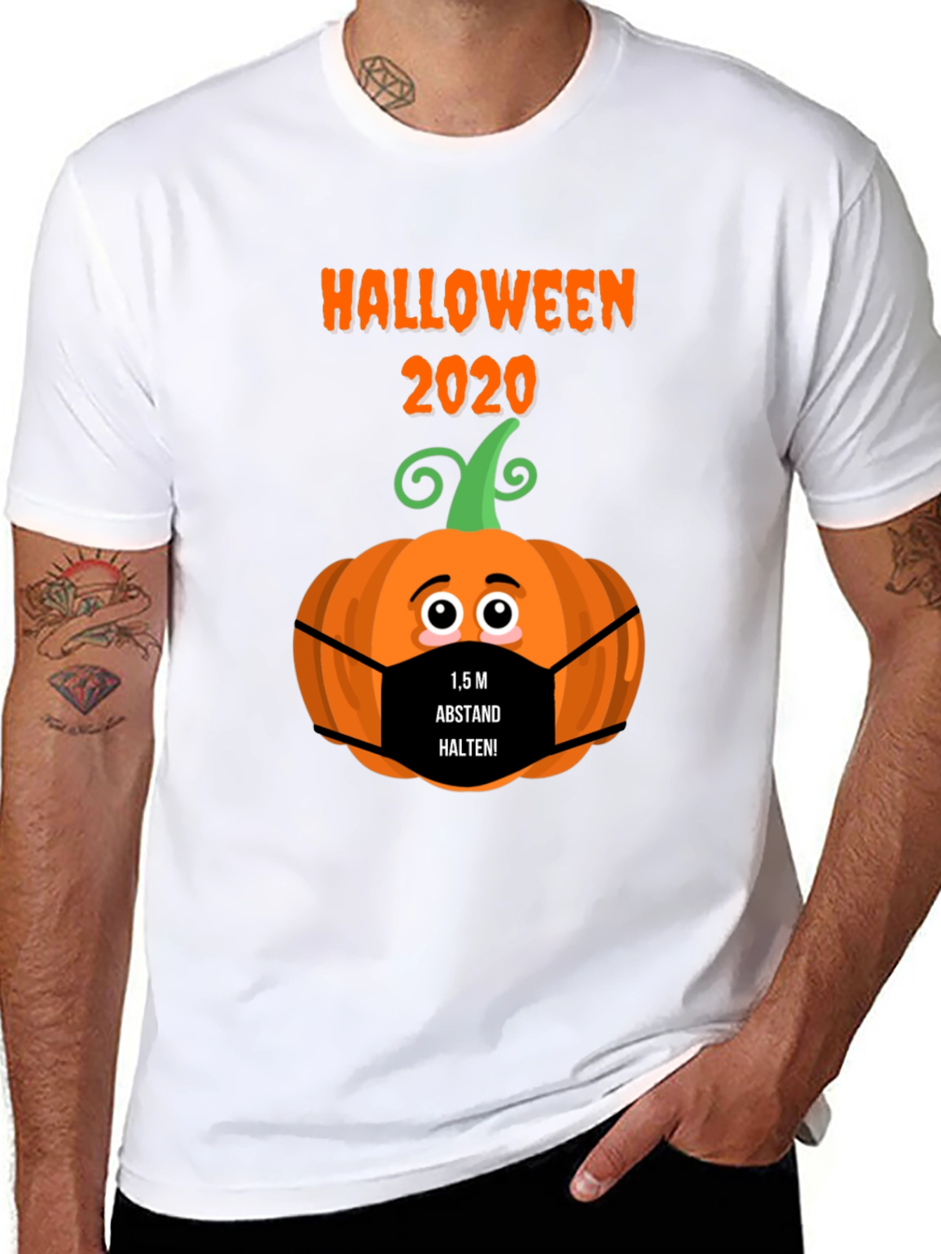 Halloween 2020 Social Distance Pumpkin T-Shirt