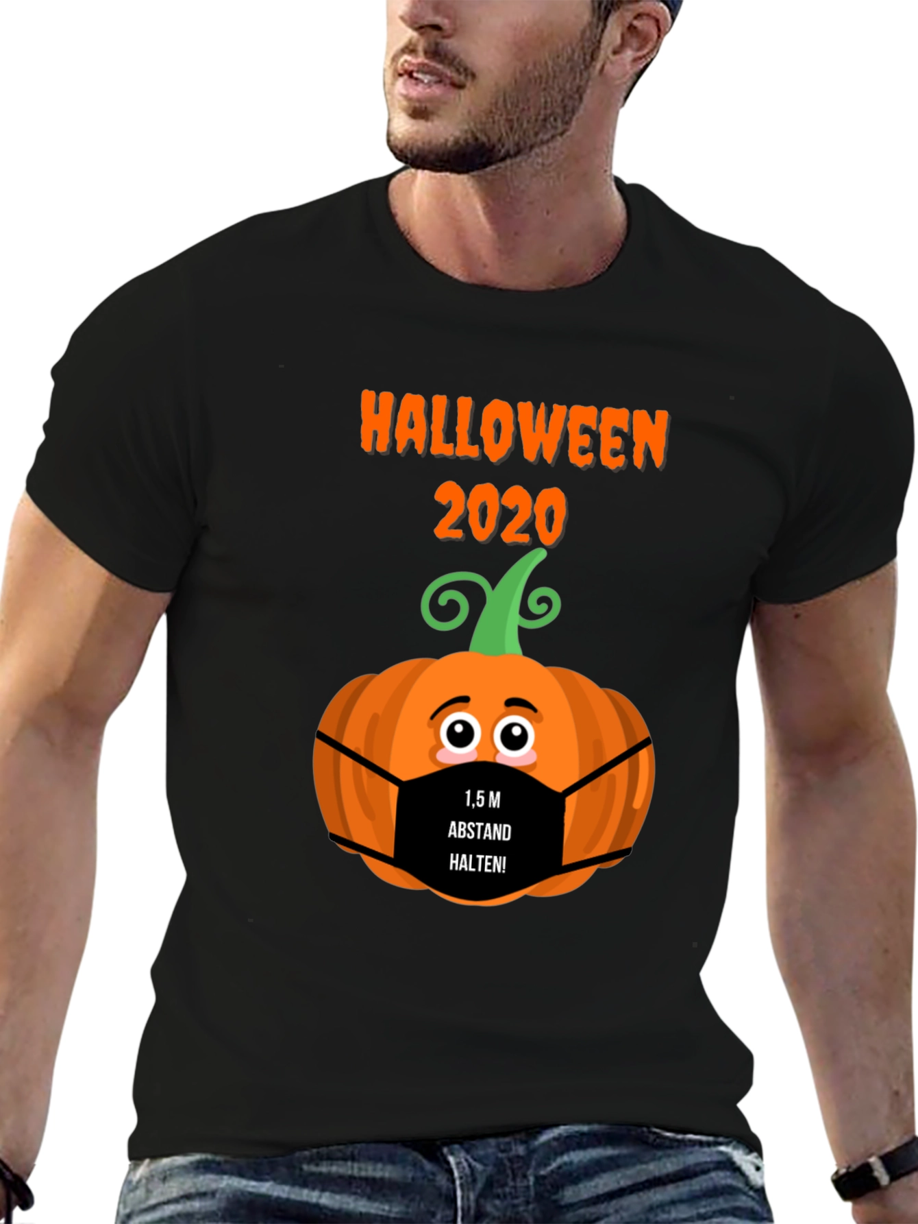 Halloween 2020 Social Distance Pumpkin T-Shirt