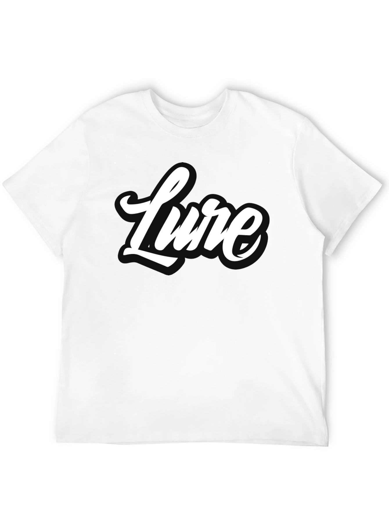 Lure Graphic Tee - Stylish Black Cotton T-Shirt