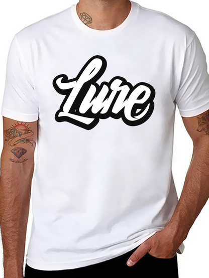 Lure Graphic Tee - Stylish Black Cotton T-Shirt