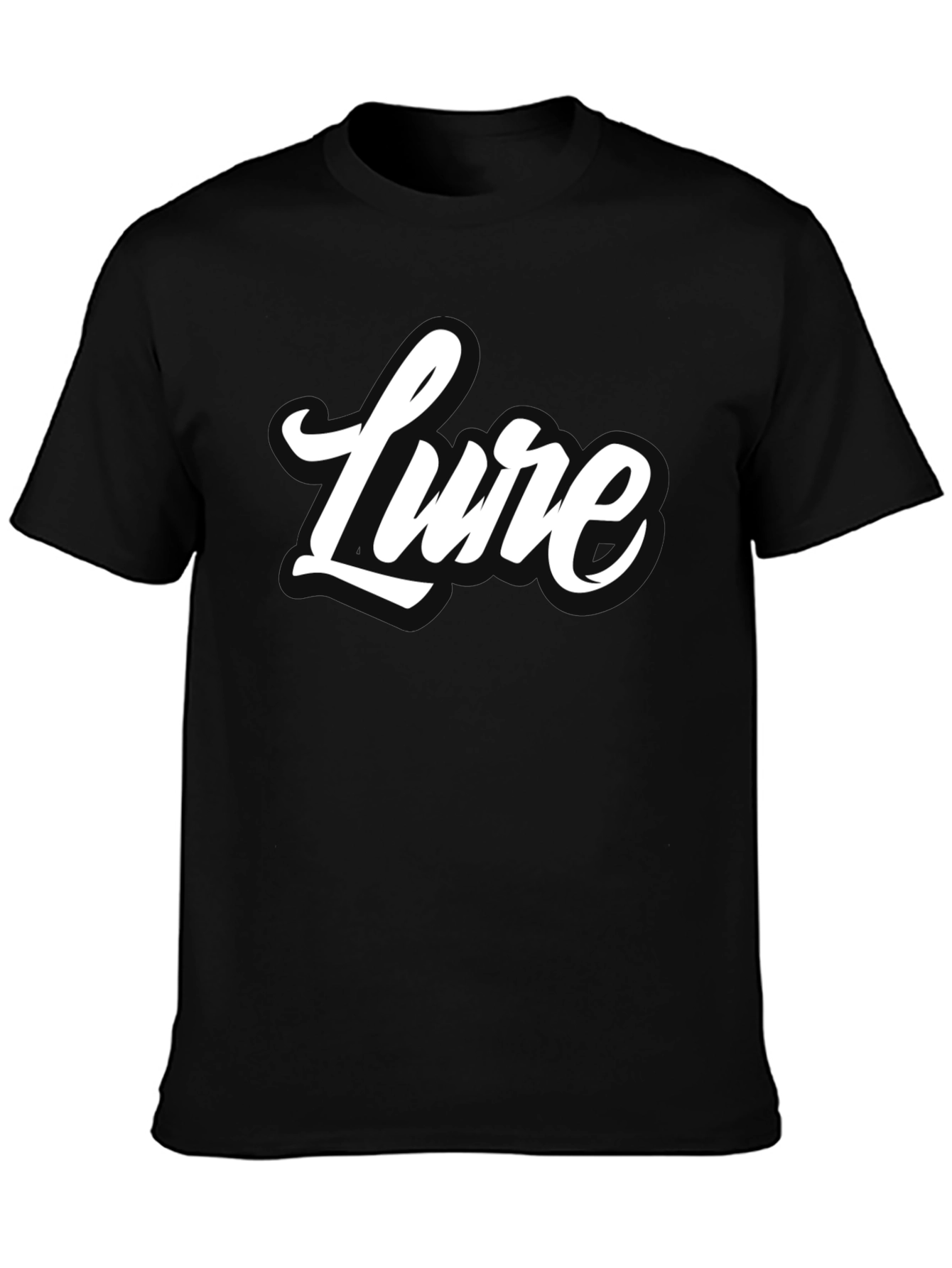 Lure Graphic Tee - Stylish Black Cotton T-Shirt