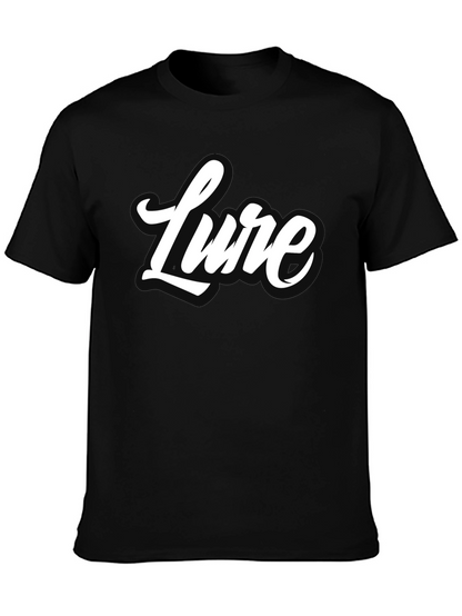 Lure Graphic Tee - Stylish Black Cotton T-Shirt