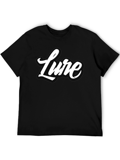 Lure Graphic Tee - Stylish Black Cotton T-Shirt
