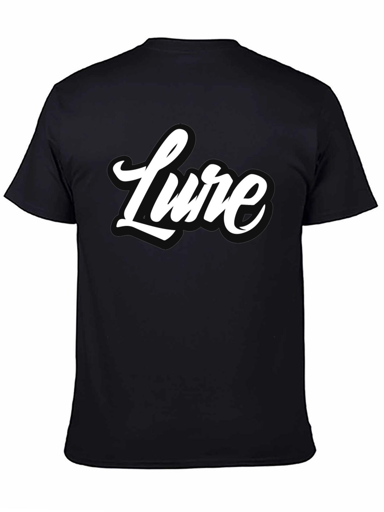 Lure Graphic Tee - Stylish Black Cotton T-Shirt