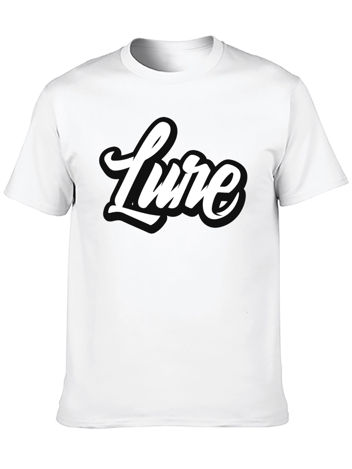 Lure Graphic Tee - Stylish Black Cotton T-Shirt