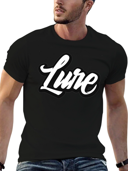 Lure Graphic Tee - Stylish Black Cotton T-Shirt