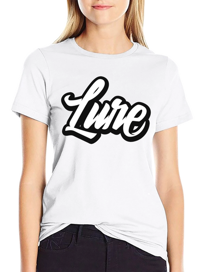 Lure Graphic Tee - Stylish Black Cotton T-Shirt