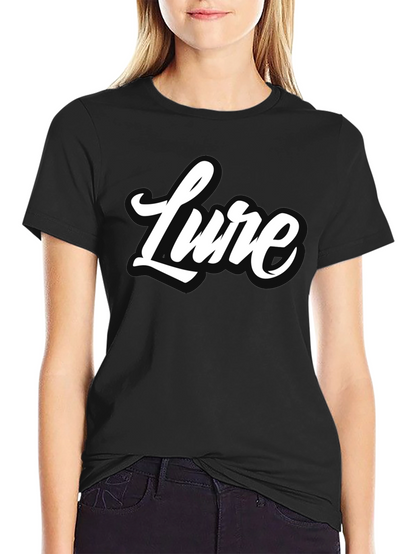 Lure Graphic Tee - Stylish Black Cotton T-Shirt