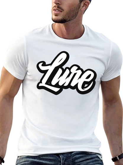 Lure Graphic Tee - Stylish Black Cotton T-Shirt
