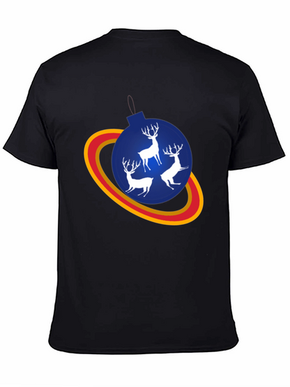 Festive Reindeer Ornament T-Shirt - Holiday Style