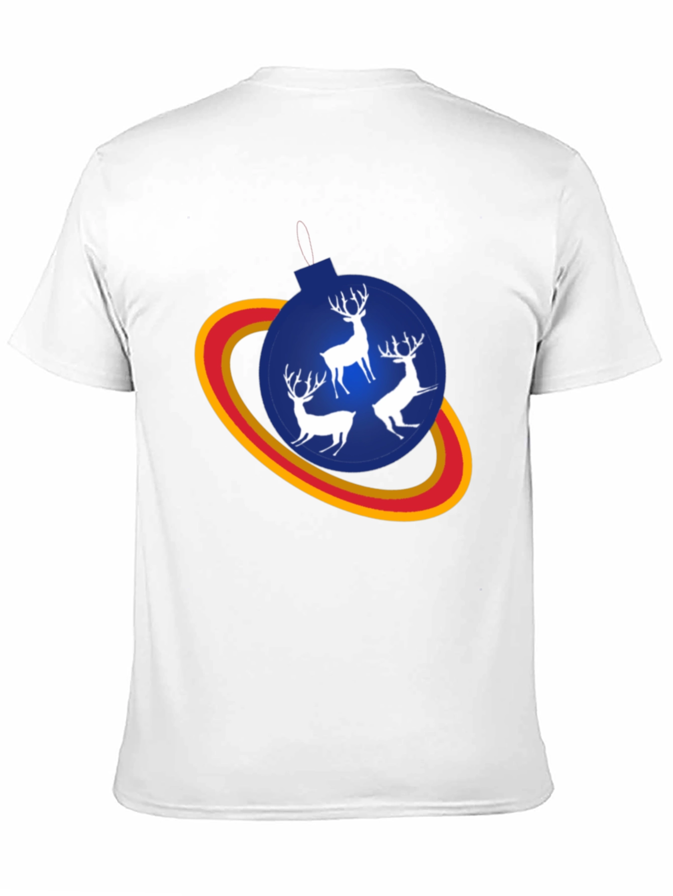 Festive Reindeer Ornament T-Shirt - Holiday Style