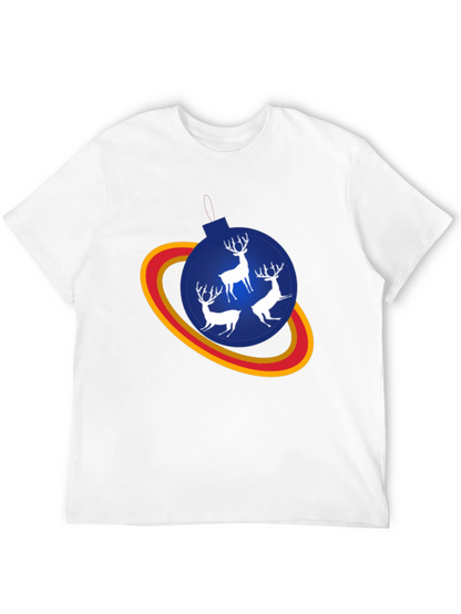Festive Reindeer Ornament T-Shirt - Holiday Style