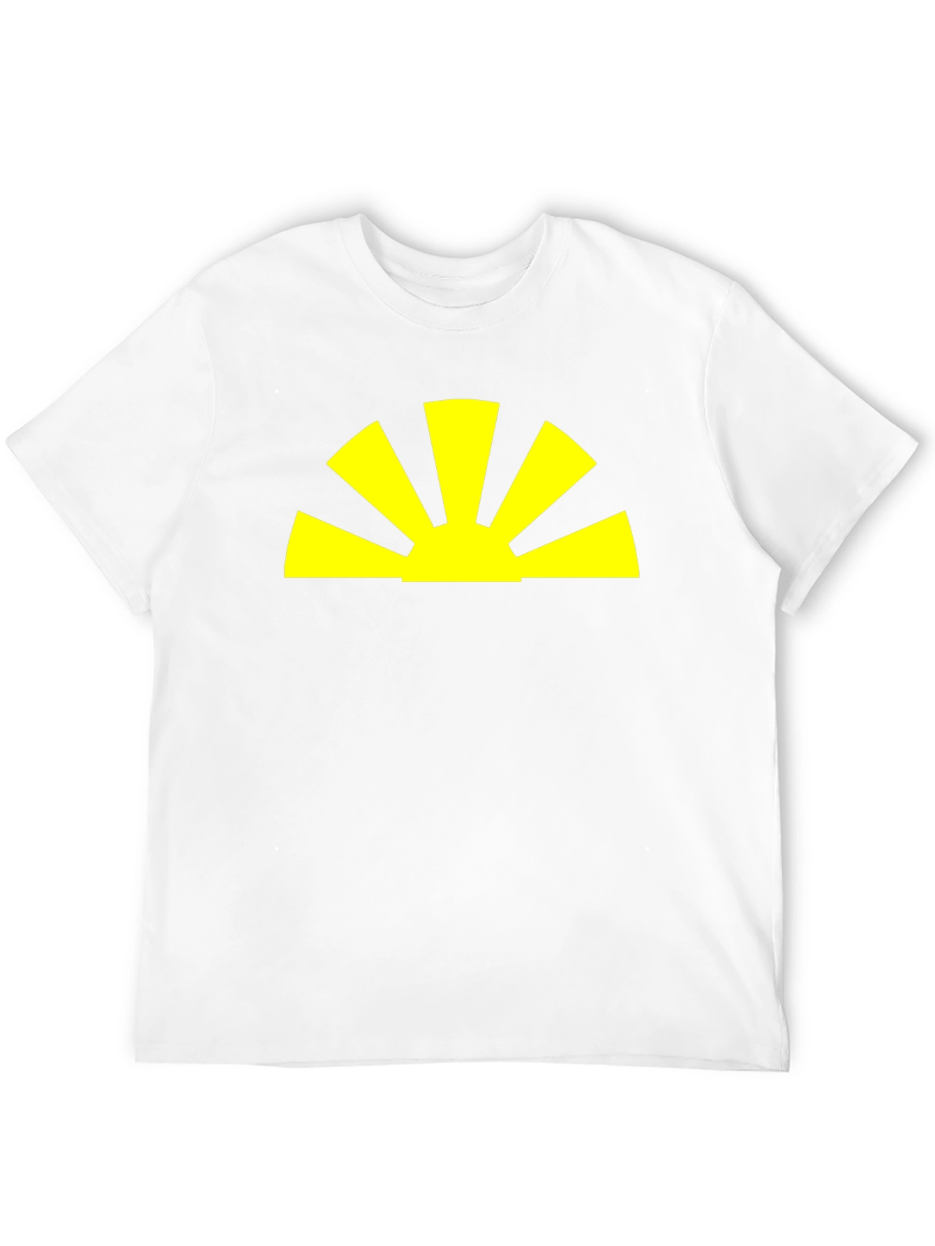 Radiant Sunrise Graphic Tee - Black Cotton Blend