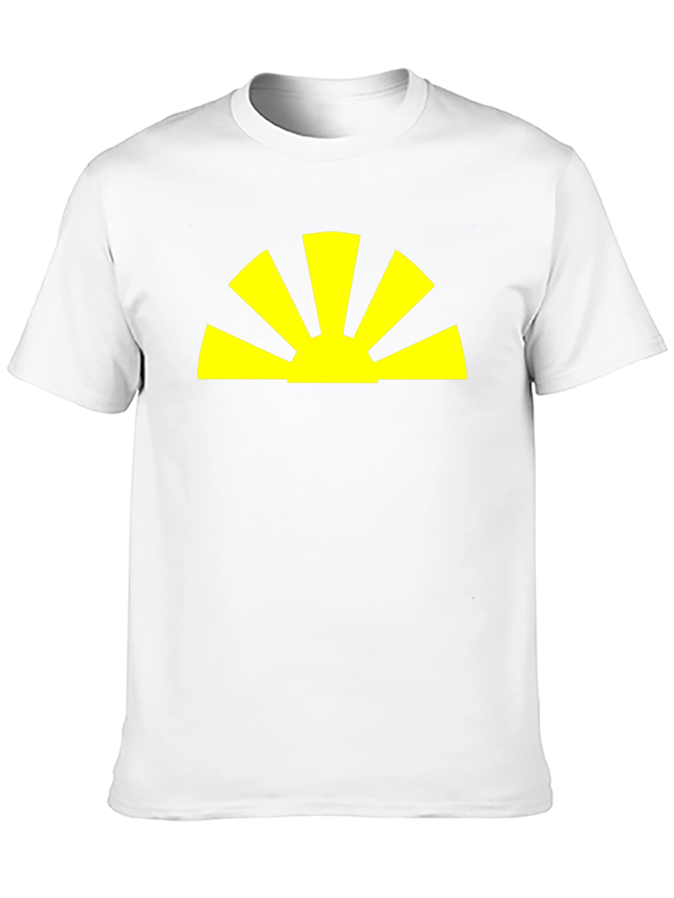Radiant Sunrise Graphic Tee - Black Cotton Blend