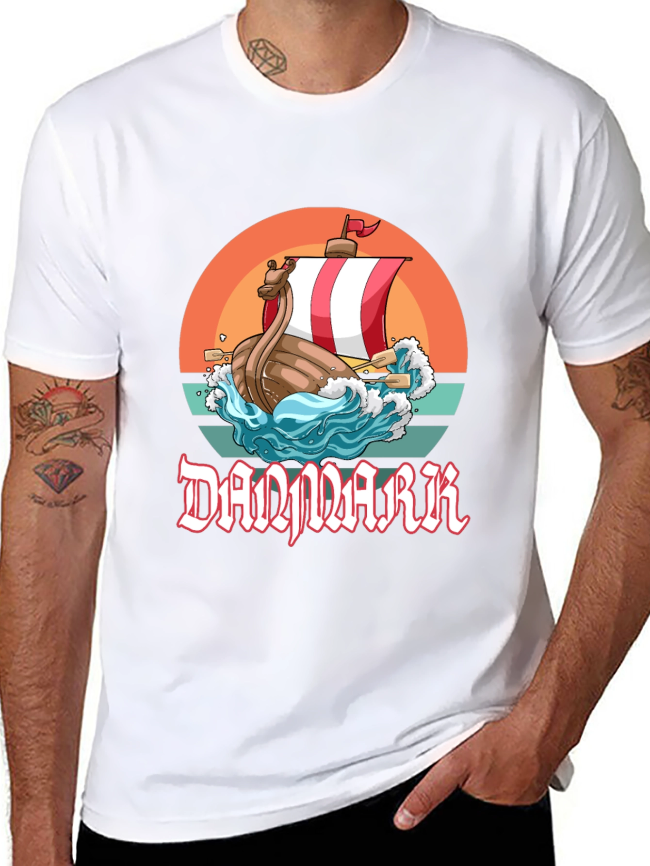 Denmark Viking Ship T-Shirt