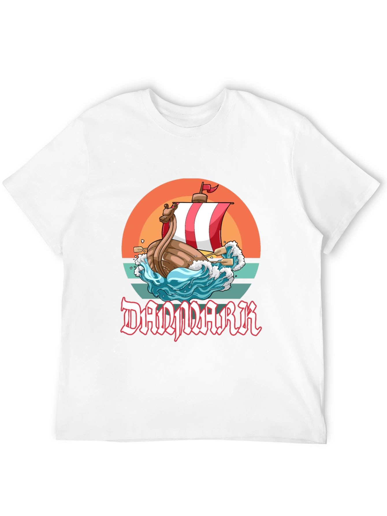 Denmark Viking Ship T-Shirt