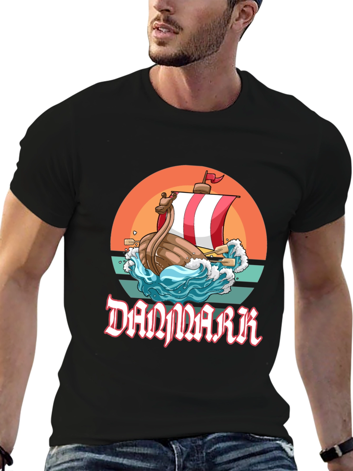 Denmark Viking Ship T-Shirt