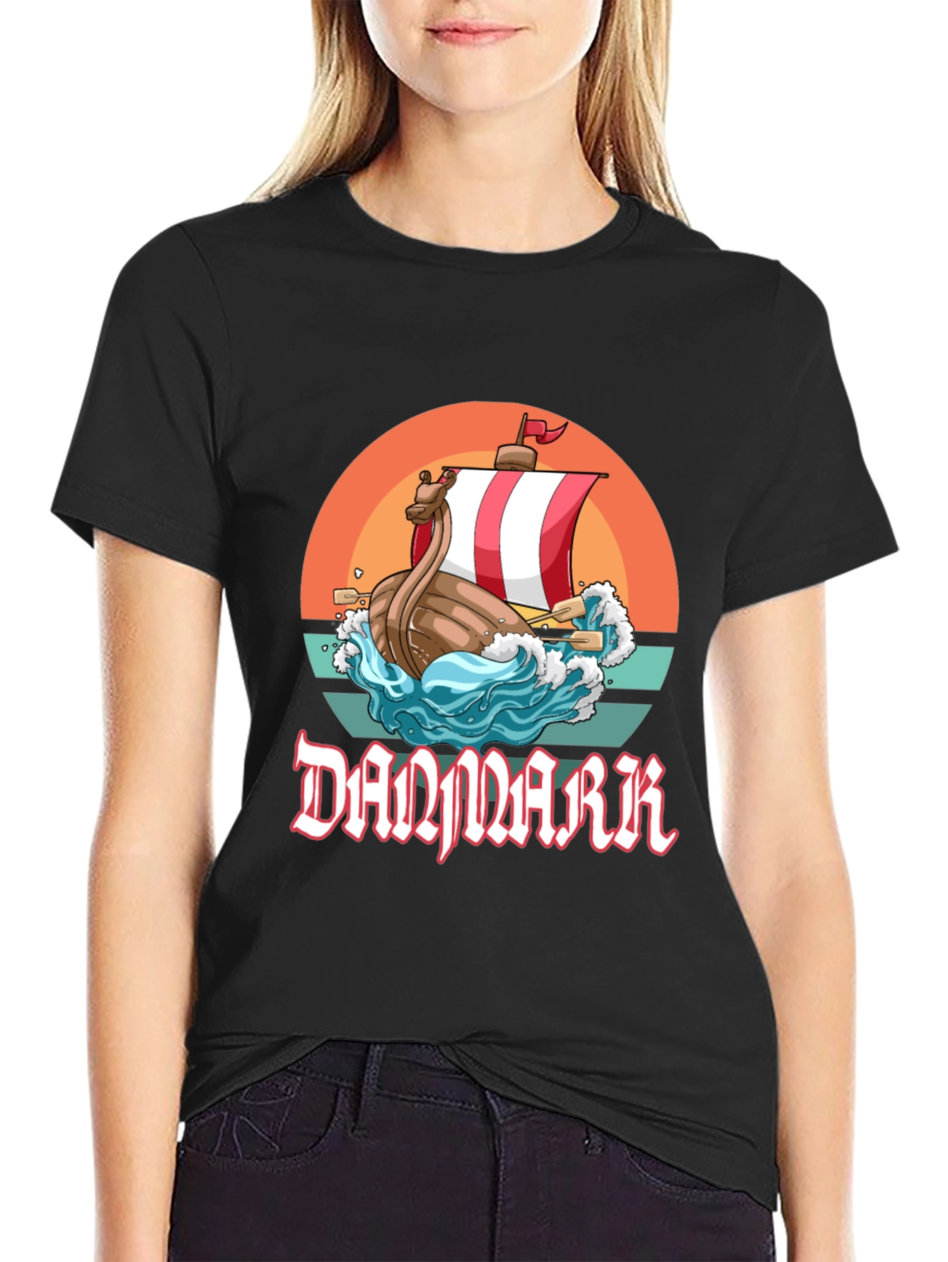 Denmark Viking Ship T-Shirt